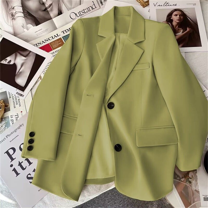 Sacouri elegante de damă de birou pentru femei 2024, la modă, cu mânecă lungă, cu un singur piept, haine noi, jachete, costum feminin, îmbrăcăminte exterioară