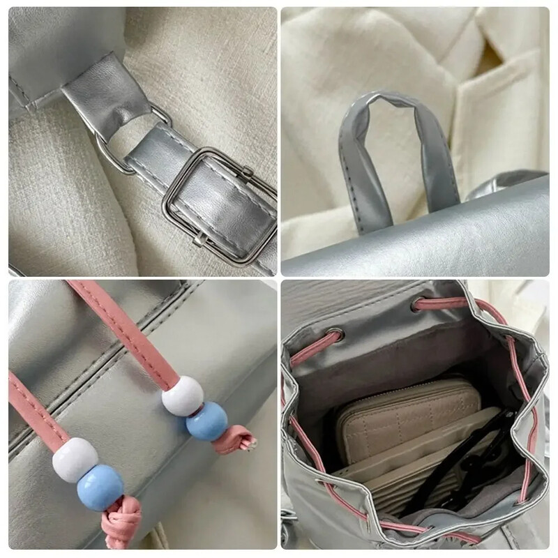 Modni ručni ruksak od PU kože, retro mekani patentni zatvarač, školske torbe za djevojčice Slatka mala ruksak, torba na rame