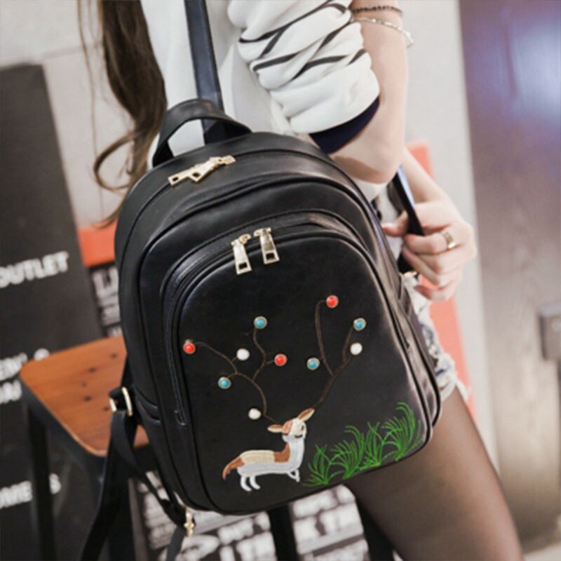 Maza melna mugursoma Mini mugursoma sievietēm no ādas plecu