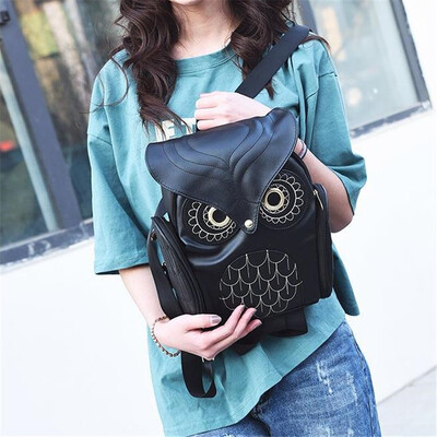 Rucsac Owl, Mini rucsac elegant din PU pentru femei, Geantă de călătorie la modă, Genți de școală pentru studenți, Genți de mână pentru femei Рюкзак Geantă pentru adolescentă