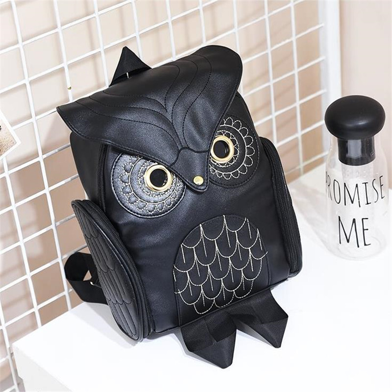 Rucsac Owl, Mini rucsac elegant din PU pentru femei, Geantă de călătorie la modă, Genți de școală pentru studenți, Genți de mână pentru femei Рюкзак Geantă pentru adolescentă