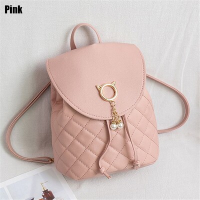Mini rucsac de modă pentru femei din piele PU drăguți copii rucsacuri mici cu șnur Genți casual pentru studenți