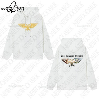 Hanorac pentru bărbați Warhammer 40 000 Aquila gold Îmbrăcăminte pentru bărbați pentru hip hop Hanorace vintage Casual cu glugă Imbracaminte de stradă