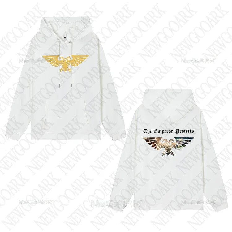 Hanorac pentru bărbați Warhammer 40 000 Aquila gold Îmbrăcăminte pentru bărbați pentru hip hop Hanorace vintage Casual cu glugă Imbracaminte de stradă