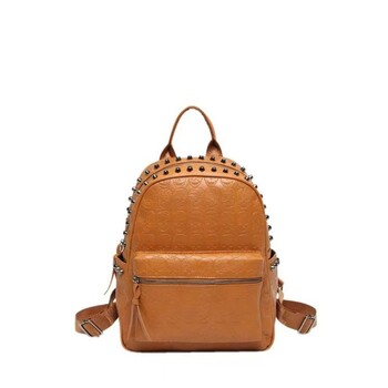 Ιαπωνικά ανδρικά Punk Rivet Vintage Casual Backpack All Match Y2k Αισθητική Γυναικείες τσάντες Μαθητικές Μαλακές δερμάτινες σακίδια μοντέρνα