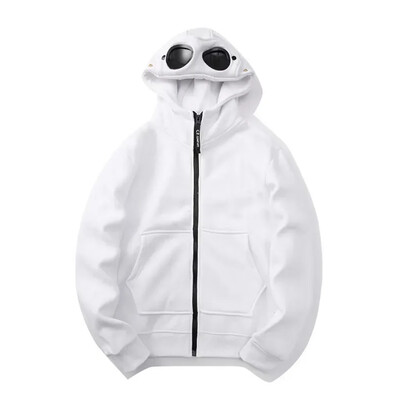 Ochelari de toamnă și iarnă, pălărie, cardigan hip-hop, fermoar și fleece, hanorac cu glugă, jachetă caldă în aer liber, unisex