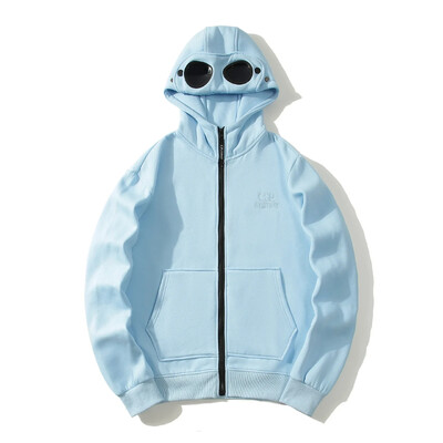 Ochelari de toamnă și iarnă, pălărie, cardigan hip-hop, fermoar și fleece, hanorac cu glugă, jachetă caldă în aer liber, unisex