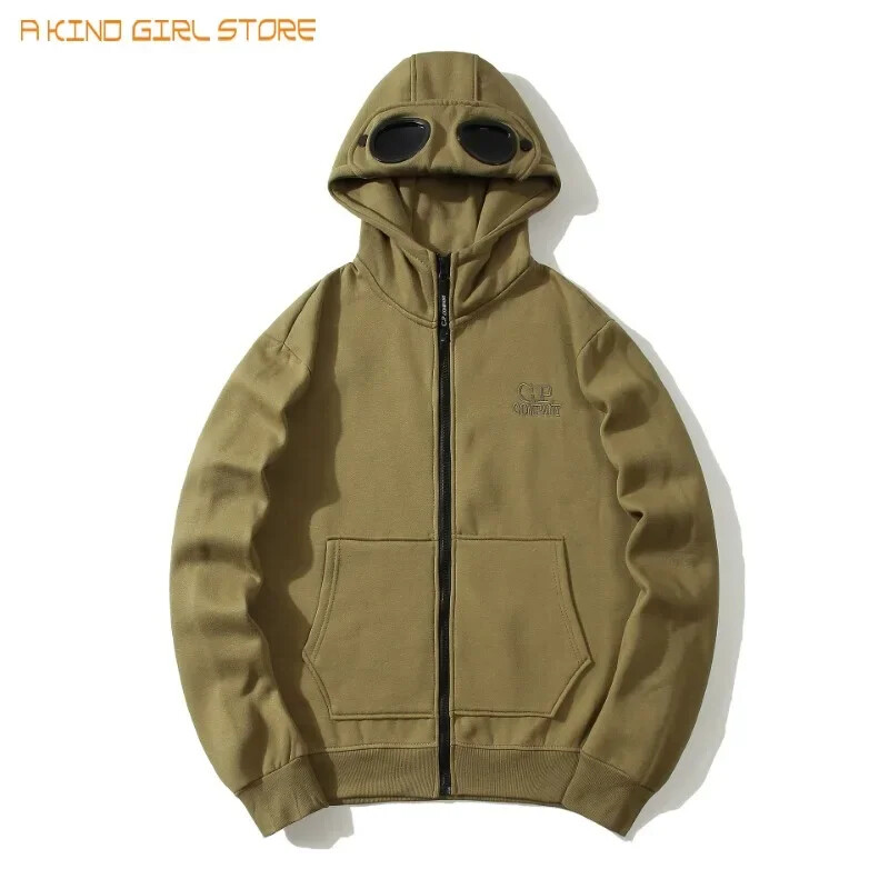 Ochelari de toamnă și iarnă, pălărie, cardigan hip-hop, fermoar și fleece, hanorac cu glugă, jachetă caldă în aer liber, unisex