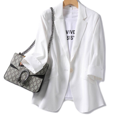 2024, primăvară vară, nou temperament, versatil, de dimensiuni mari, pentru femei, sacou mic, largi, elegant, pentru femei, jachetă subțire, 5XL