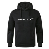 Space X Hoodie s printom Space Travel Muška i ženska vunena sportska obuz pamučna majica s kapuljačom Muški hip hop pulover Modna ulična odjeća