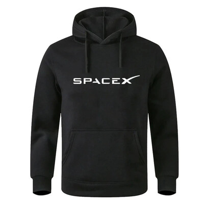 Space X Hoodie s printom Space Travel Muška i ženska vunena sportska obuz pamučna majica s kapuljačom Muški hip hop pulover Modna ulična odjeća