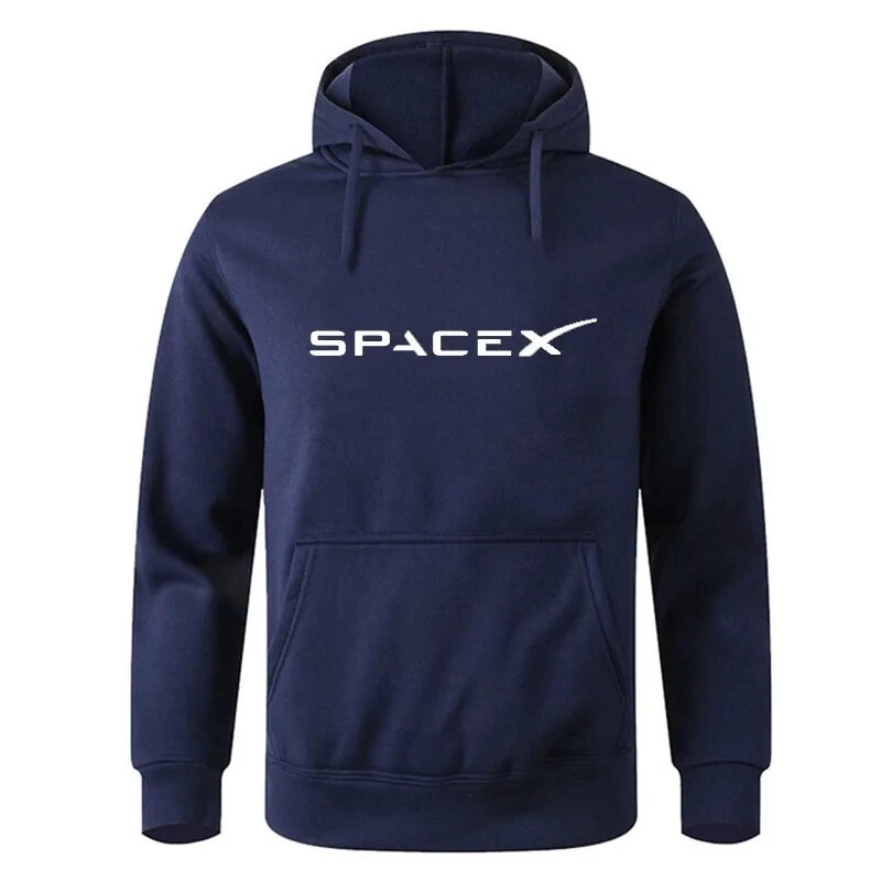 Space X Hoodie s printom Space Travel Muška i ženska vunena sportska obuz pamučna majica s kapuljačom Muški hip hop pulover Modna ulična odjeća