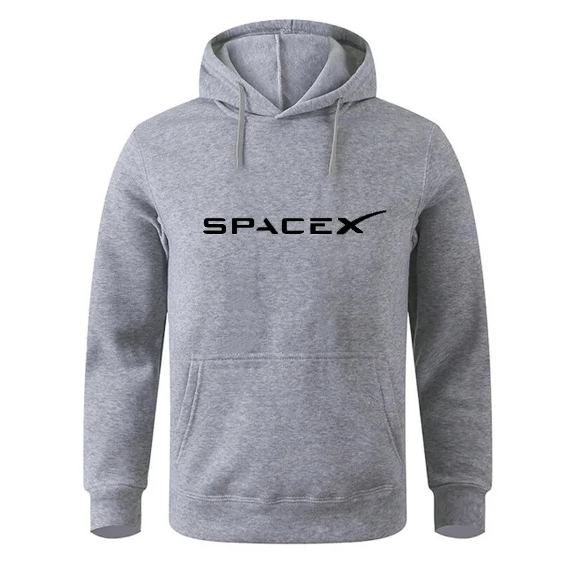 Space X Hoodie s printom Space Travel Muška i ženska vunena sportska obuz pamučna majica s kapuljačom Muški hip hop pulover Modna ulična odjeća