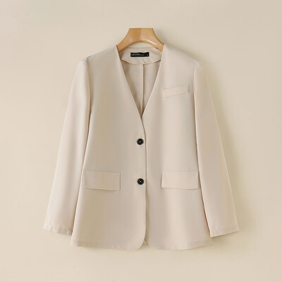 ZANZEA Femei Toamna 2024 Blazer Commute Moda Decolteu în V Solid Button Up Imbracaminte Topuri Maneca lunga Office Lady Elegante Sacouri de costum