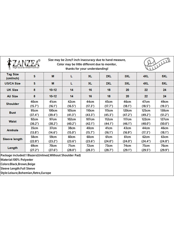 ZANZEA Femei Toamna 2024 Blazer Commute Moda Decolteu în V Solid Button Up Imbracaminte Topuri Maneca lunga Office Lady Elegante Sacouri de costum