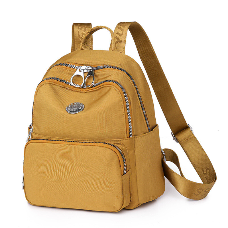 Sieviešu ūdensnecaurlaidīgas neilona mazas ceļojumu mugursomas Modes skolas somas pusaudžu meitenēm Sieviešu dienassoma mini plecu mugursoma