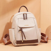 Modni jednobojni ruksak jednostavne teksture, sav temperament starije torbe za jedno rame preko ramena ruksak velikog kapaciteta