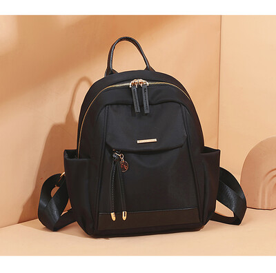 Modni jednobojni ruksak jednostavne teksture, sav temperament starije torbe za jedno rame preko ramena ruksak velikog kapaciteta