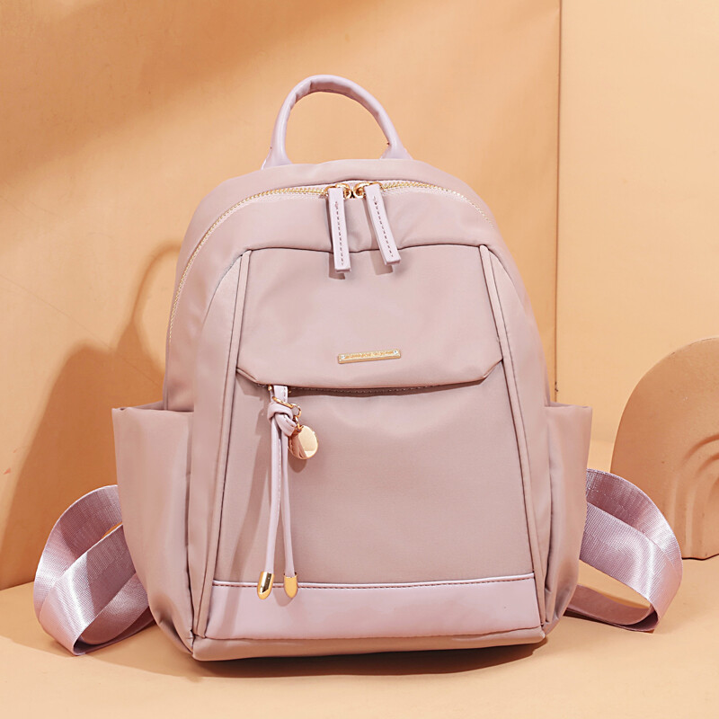 Modni jednobojni ruksak jednostavne teksture, sav temperament starije torbe za jedno rame preko ramena ruksak velikog kapaciteta