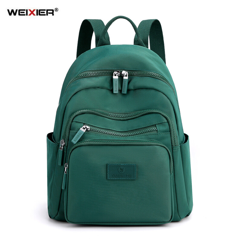 2021. Novi tamnozeleni ženski ruksak Vodootporni najlonski ruksak Studentska školska torba prikladna za male putne ruksake za djevojčice 소녀배낭