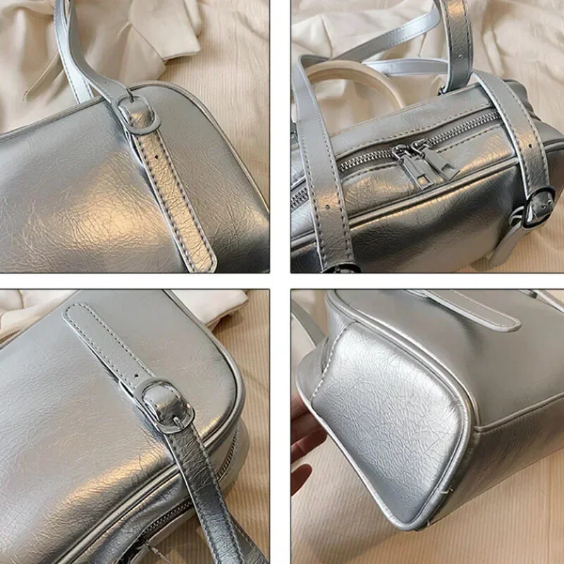 Genți de umăr pentru navetiști verzi pentru femei 2024 Genți de mână de lux de designer de culoare pură Geantă cauzală de mare capacitate, geantă de subrat