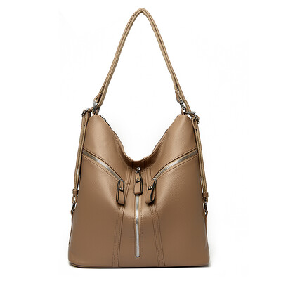 Rucsac din piele moale de înaltă calitate, genți de umăr pentru femei, geantă de călătorie multifuncțională pentru femei, rucsac pentru doamne, mochila