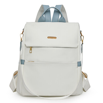 Geantă de școală nouă, antifurt, rucsac pentru femei, geantă de umăr de mare capacitate, versiunea pentru femei, la modă, genți din piele moale din nailon, simple