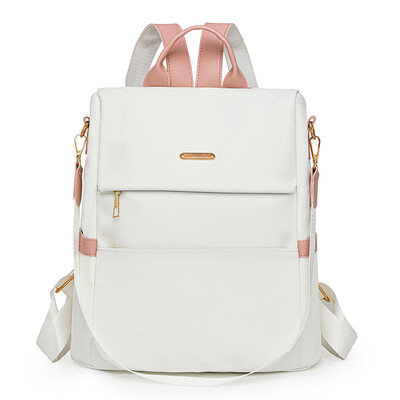 Geantă de școală nouă, antifurt, rucsac pentru femei, geantă de umăr de mare capacitate, versiunea pentru femei, la modă, genți din piele moale din nailon, simple