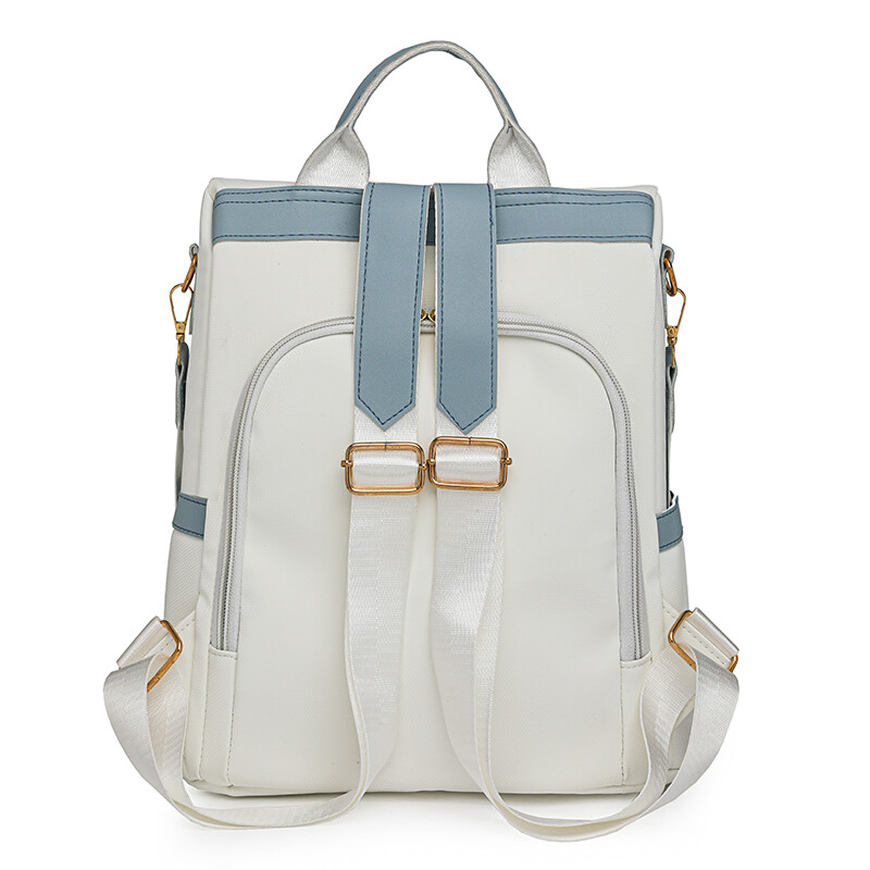 Geantă de școală nouă, antifurt, rucsac pentru femei, geantă de umăr de mare capacitate, versiunea pentru femei, la modă, genți din piele moale din nailon, simple