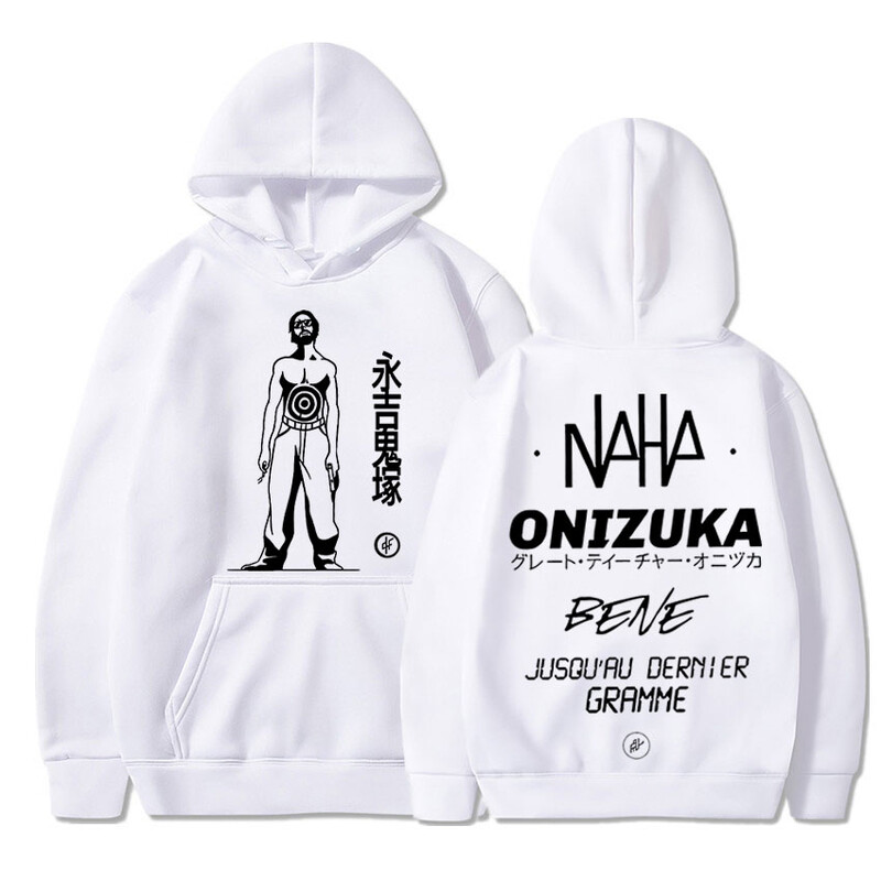 Franču repa grupa Le Monde Chico Albums PNL Onizuka Print Hoodie Oversize Hoodies Ielu apģērbi Ikdienas hiphopa sporta krekli ar kapuci