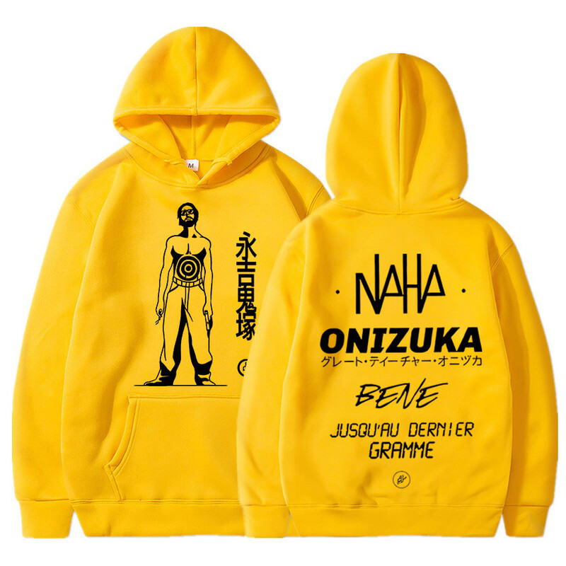 Franču repa grupa Le Monde Chico Albums PNL Onizuka Print Hoodie Oversize Hoodies Ielu apģērbi Ikdienas hiphopa sporta krekli ar kapuci