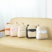 Salmu auduma plecu soma pārnēsājama rāvējslēdzēja viegla sieviešu mugursoma, liela ietilpība studentu skolas soma ceļojumiem