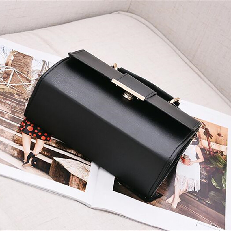 Ofertă caldă Genți de umăr cu clapă pentru femei, de culoare solidă, geantă Messenger, poșetă din piele pentru femei, buzunar