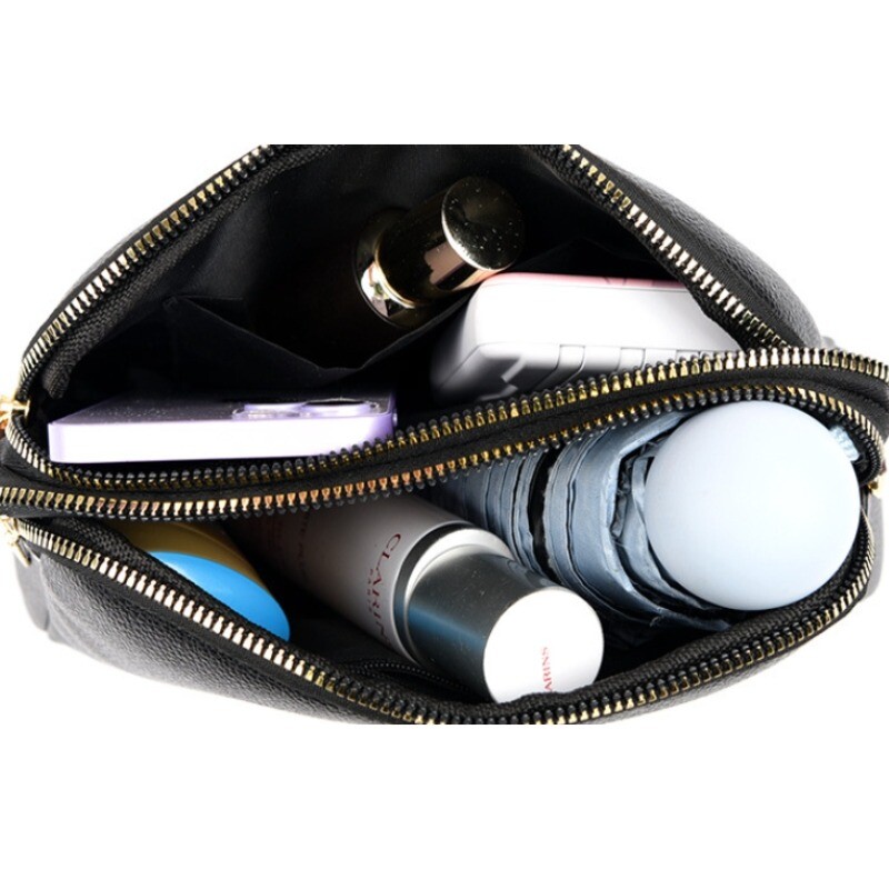 Geantă de umăr din piele naturală 100% Geantă de mână pentru femei Geantă cu clapetă din piele de vacă de lux Genți Messenger pentru femei Genți crossbody pentru femei