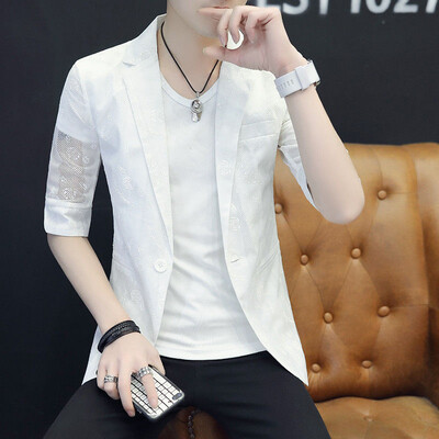 VERSMA pavasario vasaros berniukų languotas pusrankovių vyriškos striukės bombonešiu paltai japoniškos permatomos plonos beisbolo striukės, vyriškos dropshipping