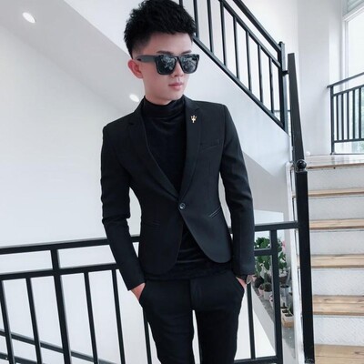 Blazer pentru bărbați, rochie subțire de afaceri, maro, pentru bărbați, jachete, haine în stil coreean, haină ocazională, la modă, de înaltă calitate, 2024