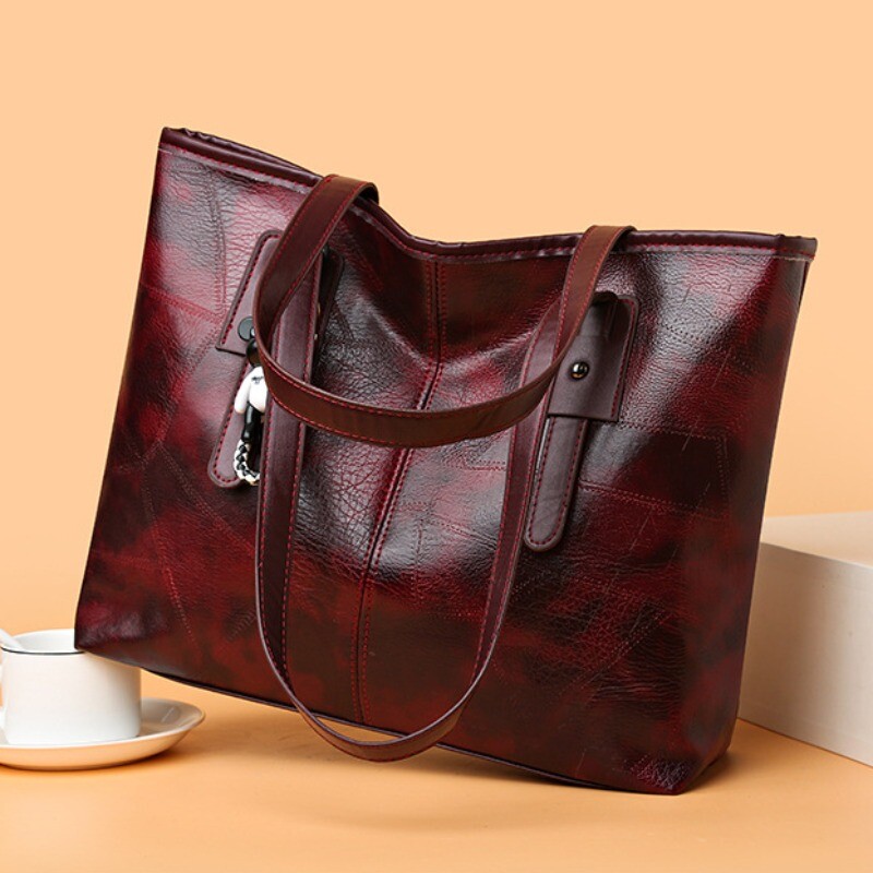 Korejas versija, moderna sieviešu 2024. gada jauna liela ietilpības soma ar horizontālu kvadrātveida rāvējslēdzēju, viena pleca rokassomiņa