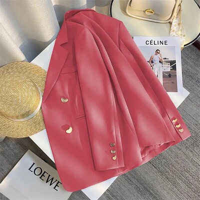 Gri de primăvară toamnă în stil coreean ocazional costum elegant îmbrăcat în stil occidental haine versatile pentru navetă