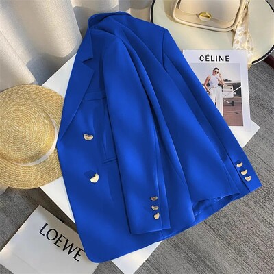 Gri de primăvară toamnă în stil coreean ocazional costum elegant îmbrăcat în stil occidental haine versatile pentru navetă