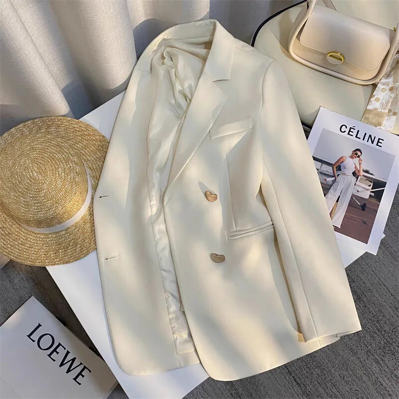 Gri de primăvară toamnă în stil coreean ocazional costum elegant îmbrăcat în stil occidental haine versatile pentru navetă