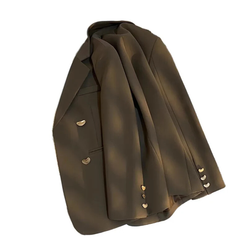 Gri de primăvară toamnă în stil coreean ocazional costum elegant îmbrăcat în stil occidental haine versatile pentru navetă