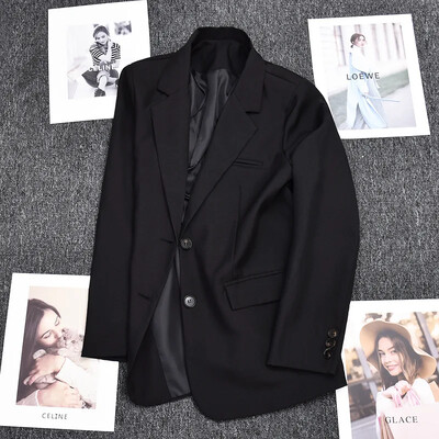 Costum versatil ocazional elegant Top Culoare roz Jachetă blazer damă stil nou primăvară 2024 modă simplă la modă pentru navetă
