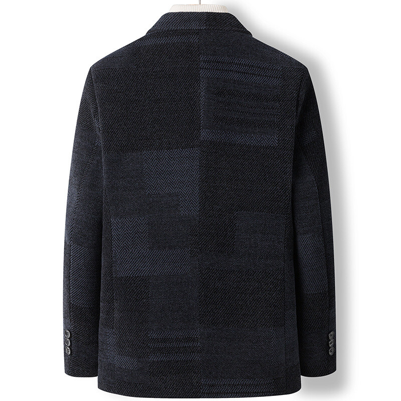 BROWON Brand Fashion Blazers pentru bărbați 2024, toamnă și iarnă, chenille, carouri, costume, blazer, business, casual, pentru bărbați, jachetă