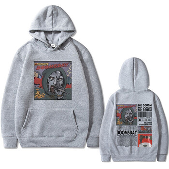 Mf Doom Operation Doomsday Print Ανδρικό φούτερ με κουκούλα casual, φαρδιά κουκούλα, ανδρικό φούτερ Hip hop Rapper Hoodies Ανδρικά ρούχα μεγάλου μεγέθους