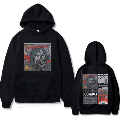 Mf Doom Operation Doomsday Print Hoodie Muška ležerna široka majica s kapuljačom Muškarci Hip Hop Rapper Hoodie Muška prevelika ulična odjeća