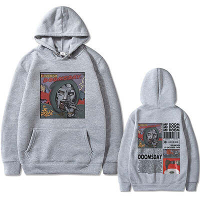 Mf Doom Operation Doomsday Print Hoodie Muška ležerna široka majica s kapuljačom Muškarci Hip Hop Rapper Hoodie Muška prevelika ulična odjeća