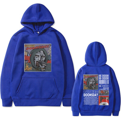 Mf Doom Operation Doomsday Print Hoodie Muška ležerna široka majica s kapuljačom Muškarci Hip Hop Rapper Hoodie Muška prevelika ulična odjeća