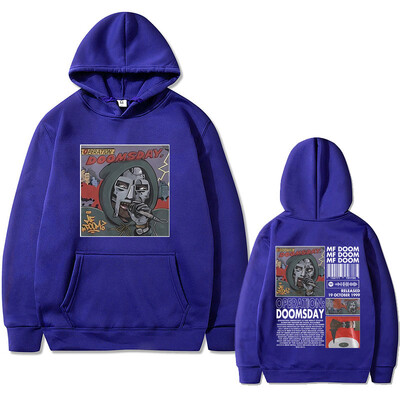 Mf Doom Operation Doomsday Print Hoodie Muška ležerna široka majica s kapuljačom Muškarci Hip Hop Rapper Hoodie Muška prevelika ulična odjeća