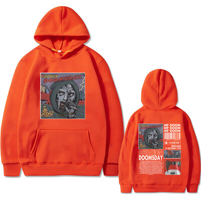 Mf Doom Operation Doomsday Print Hoodie Muška ležerna široka majica s kapuljačom Muškarci Hip Hop Rapper Hoodie Muška prevelika ulična odjeća