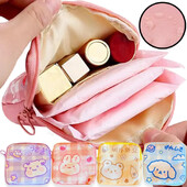 Torbica za pohranu higijenskih uložaka Torbica s uzorkom pasa zeca Slatka mala životinja Četvrtasta torbica Lagani patentni zatvarač Kozmetičke torbice